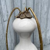 Porcelain and bronze vase