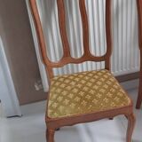 Louis XV style chairs with Fleur de Lys seats