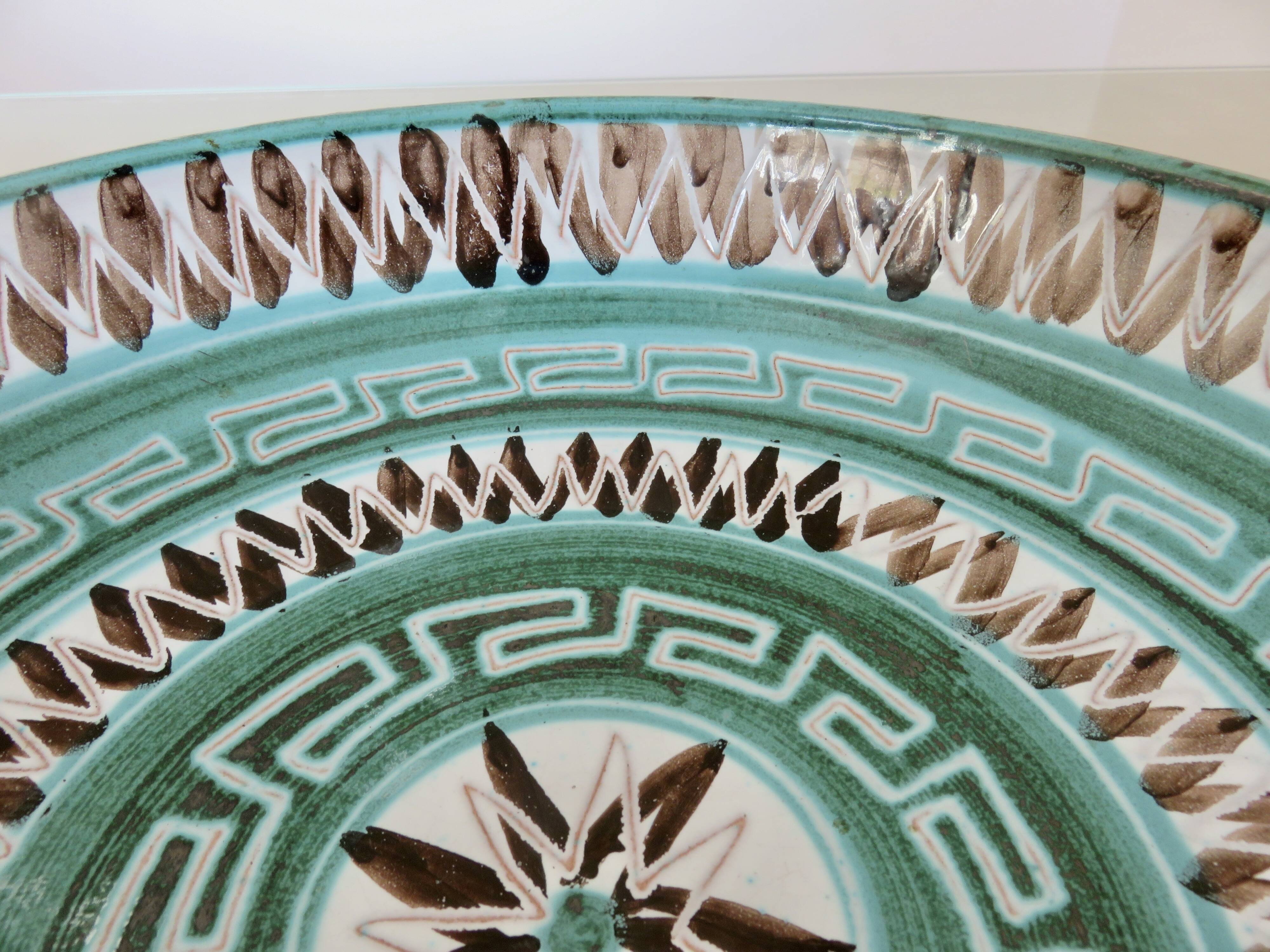 Large salad bowl by Robert Picault, signed