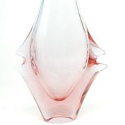 Mid-century modern vase, glass, Czechoslovakia, 1950s