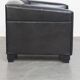 Very comfortable black Art Deco design armchair, made of sheepskin leather