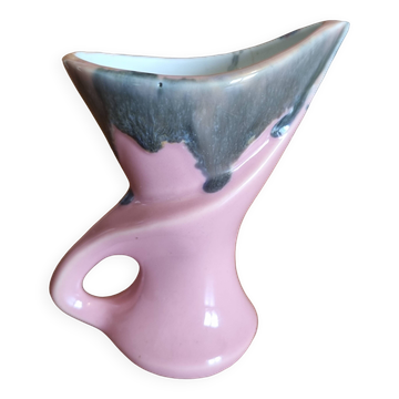 Vase vintage art déco années 50 forme libre