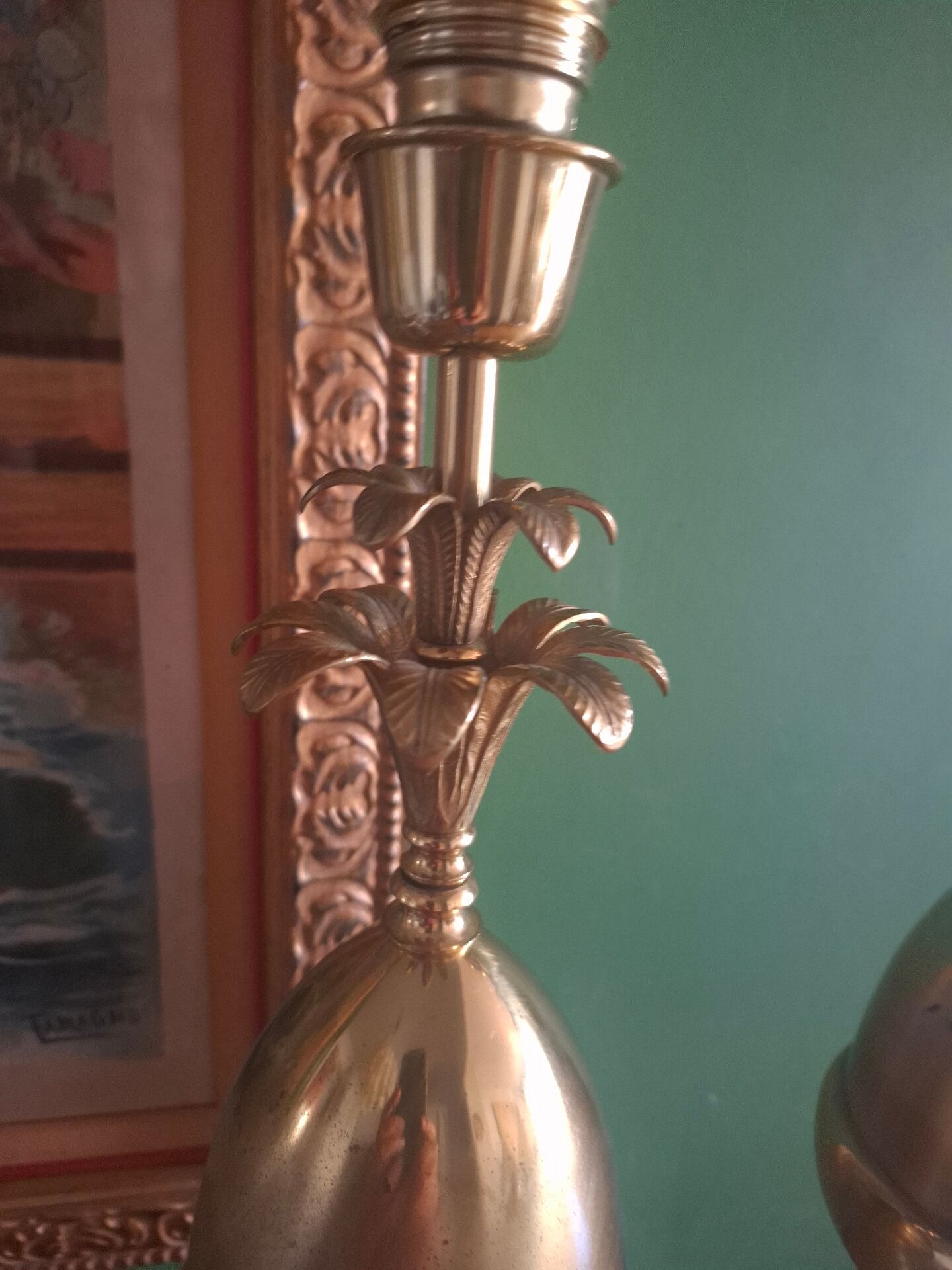 Lampe ananas Hollywood regency