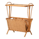 Scandinavian Woven Bamboo Magazine Rack