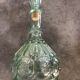 Bottle vial bottle vintage structured green glass molded cork cork