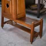 Guillerme et Chambron standing clock with earthenware decoration by Danikowski 1950s