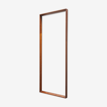 Miroir rectangulaire scandinave de teck - 101x41cm