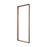 Scandinavian teak rectangular mirror - 101x41cm