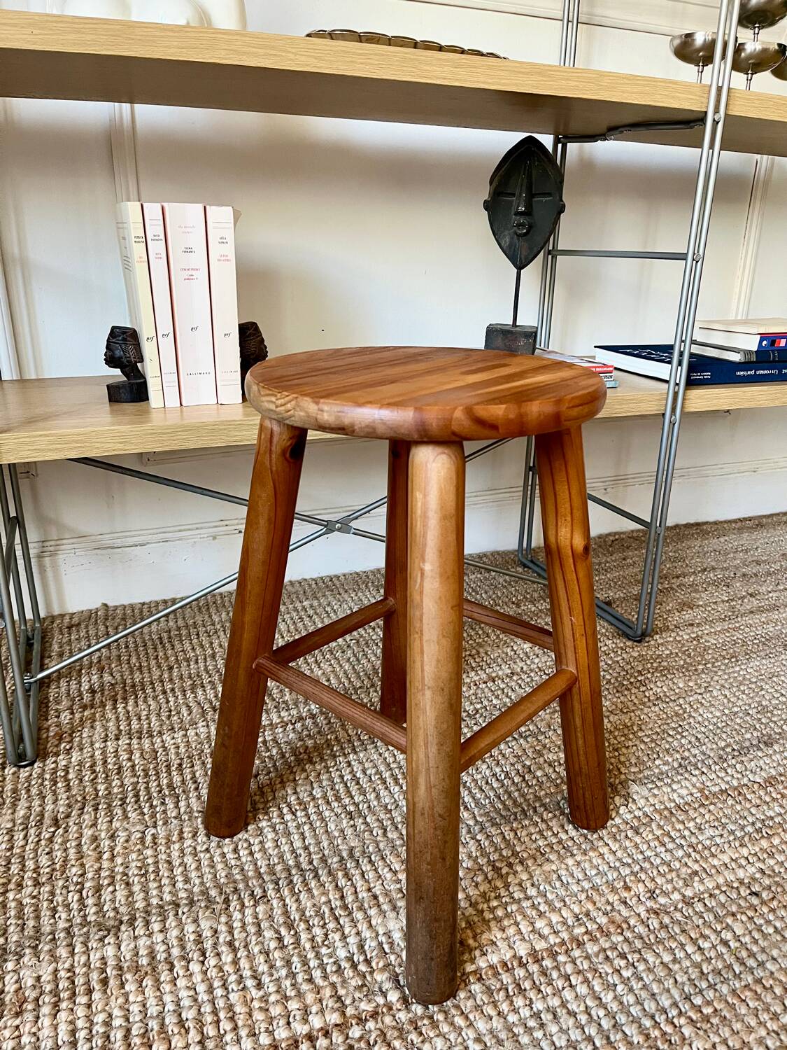 Vintage pine stool