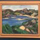 Original Swedish Oil on Canvas - "Lake" by Kersti Flyckt - Signed - Vintage and Framed - 79 × 66 cm (31.1 in × 26 in)