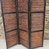 Ancien paravent 3 volets 1970 vintage