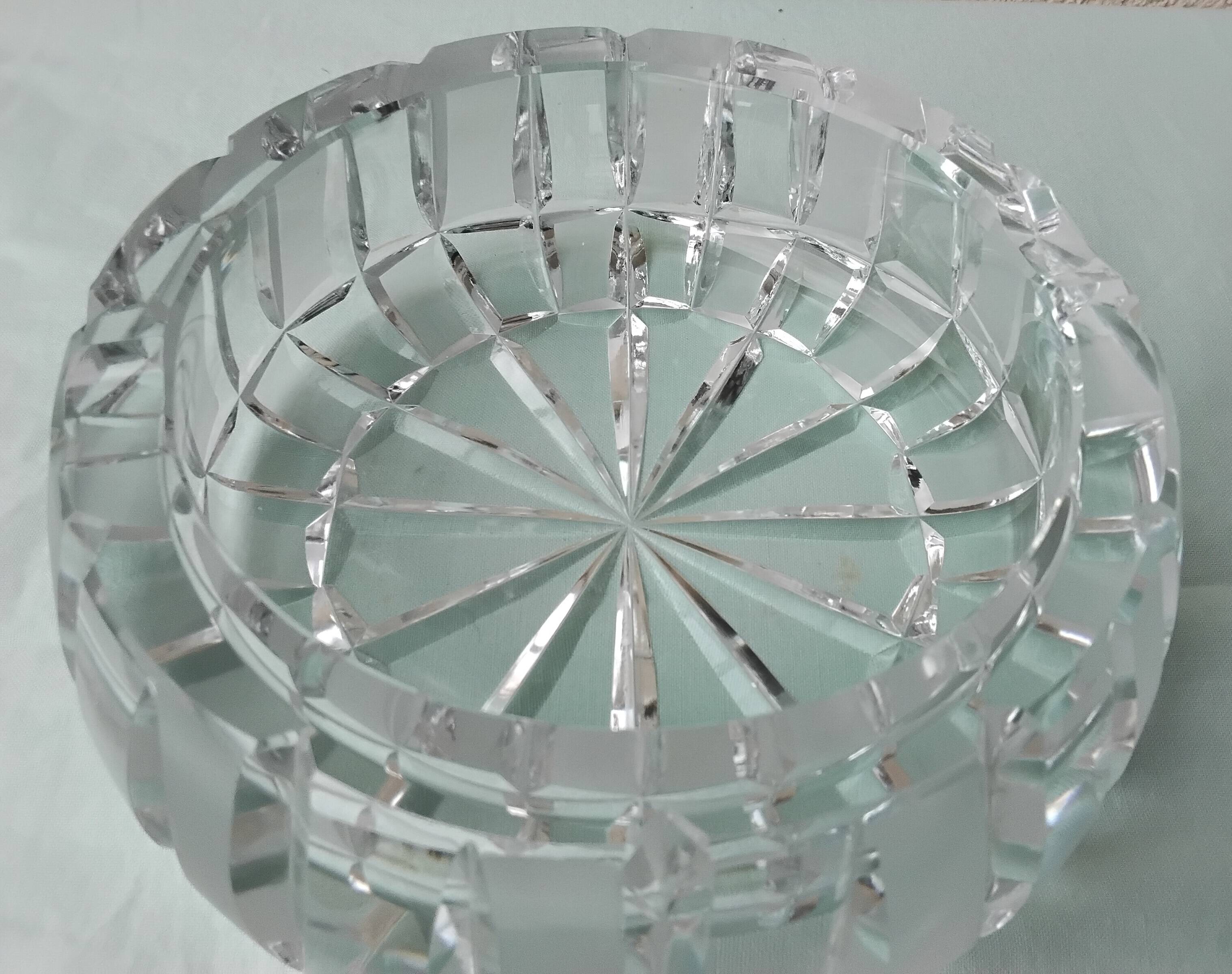 Cendrier en cristal