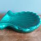 Emerald green seashell trinket dish