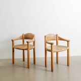 Vintage Danish Set of Eight Rainer Daumiller Wooden Dining Chairs, 1970s