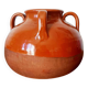 Vintage glazed pottery vase