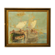 Marine oil on canvas Salomon Le Tropézien