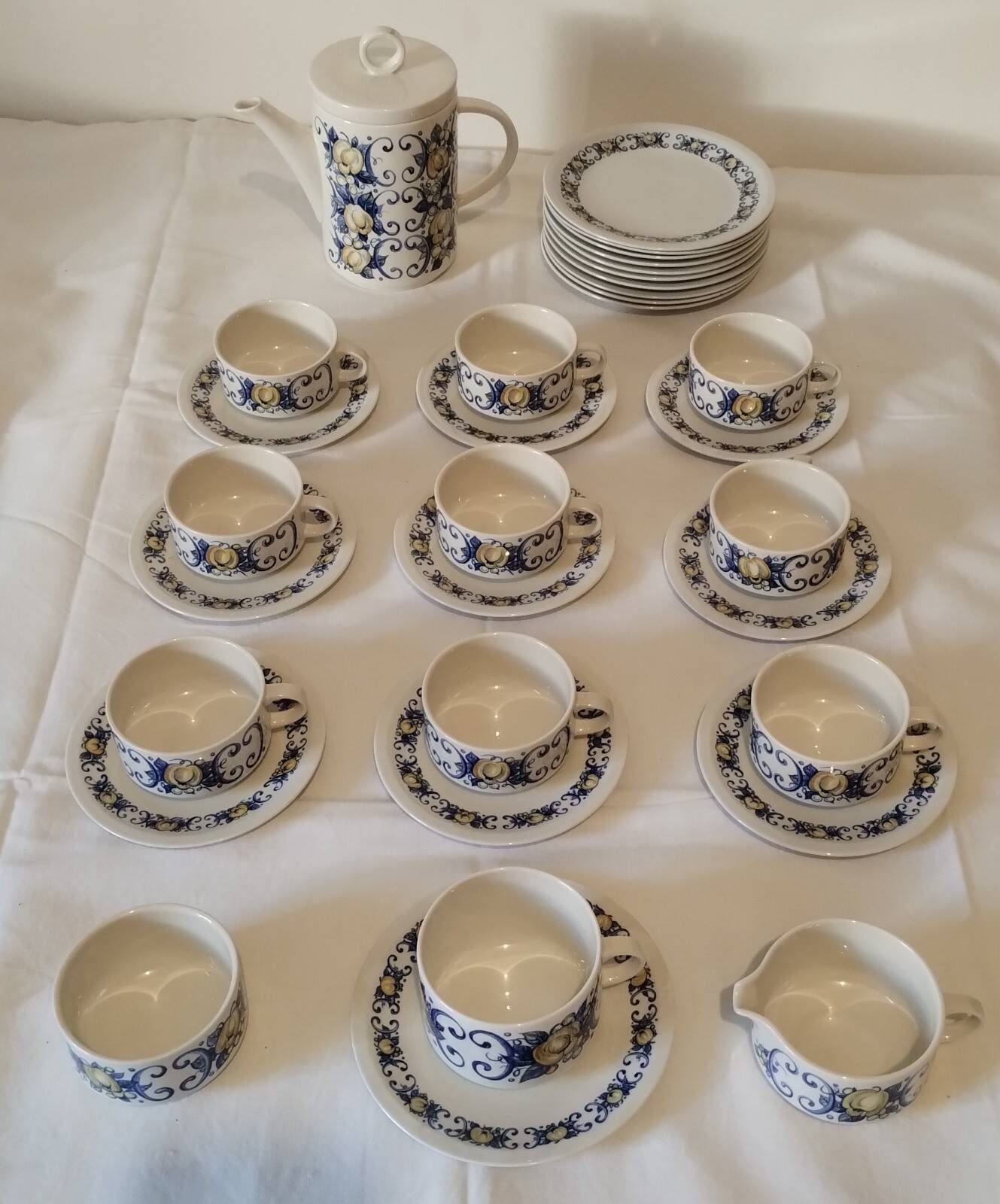 Service de table Villeroy et Boch, années 70