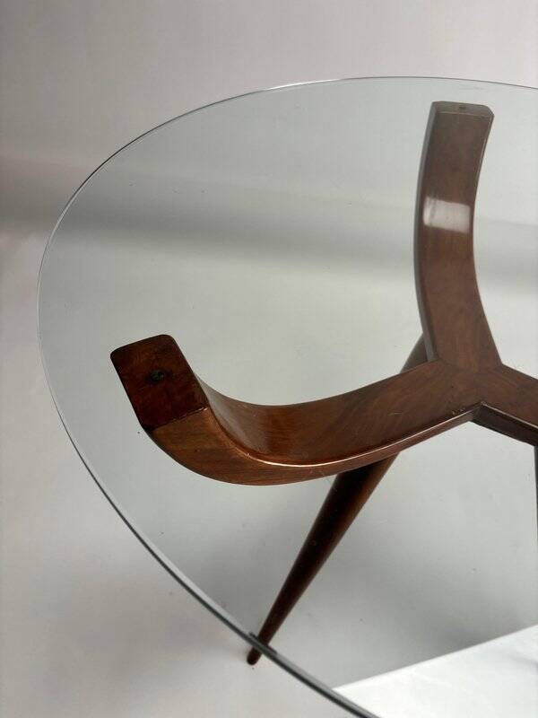 Mid-Century Italian Wooden Coffee Table, Attr. To Melchiorre Bega, Italy, 1950s