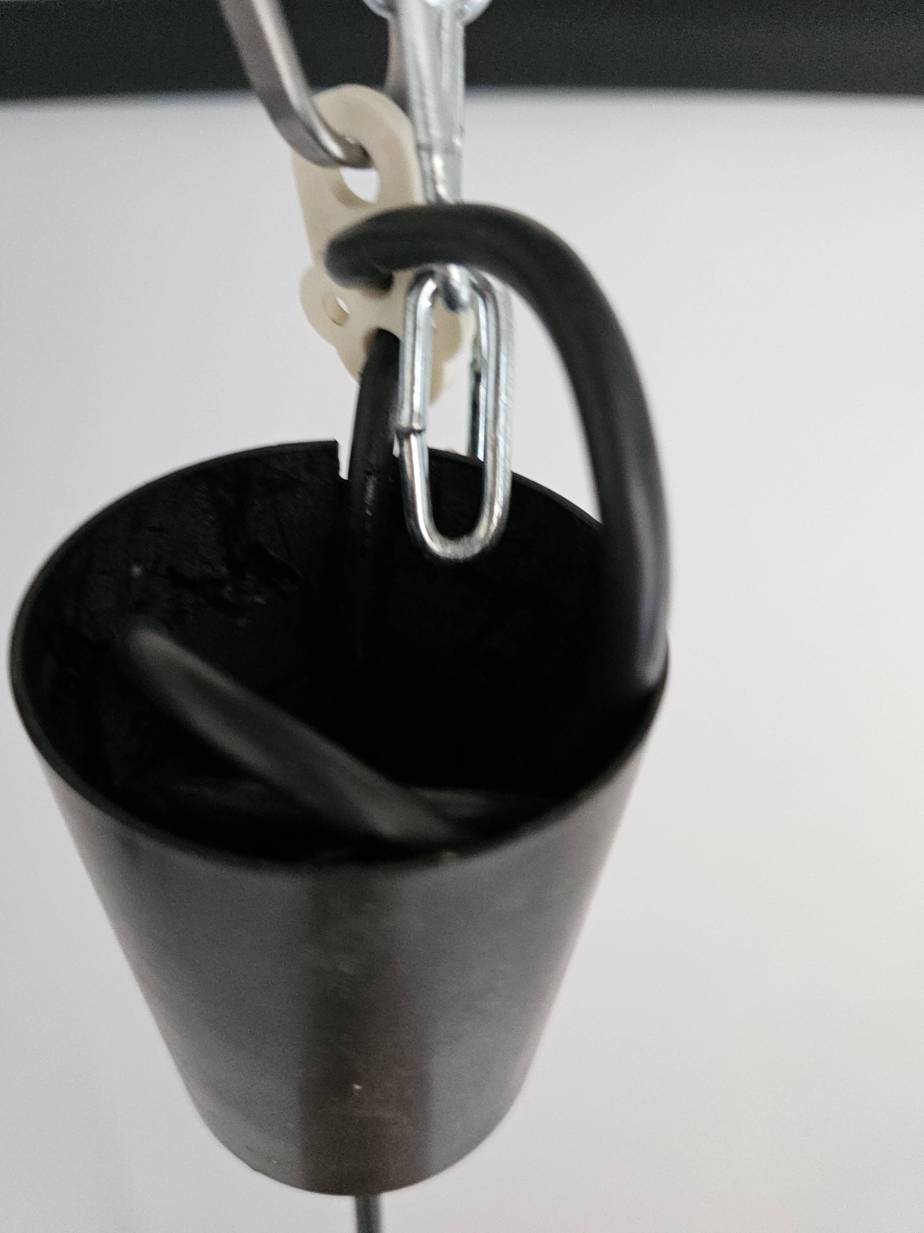 Large vintage hanging lamp veneer wood Hans Agne Jacobsson