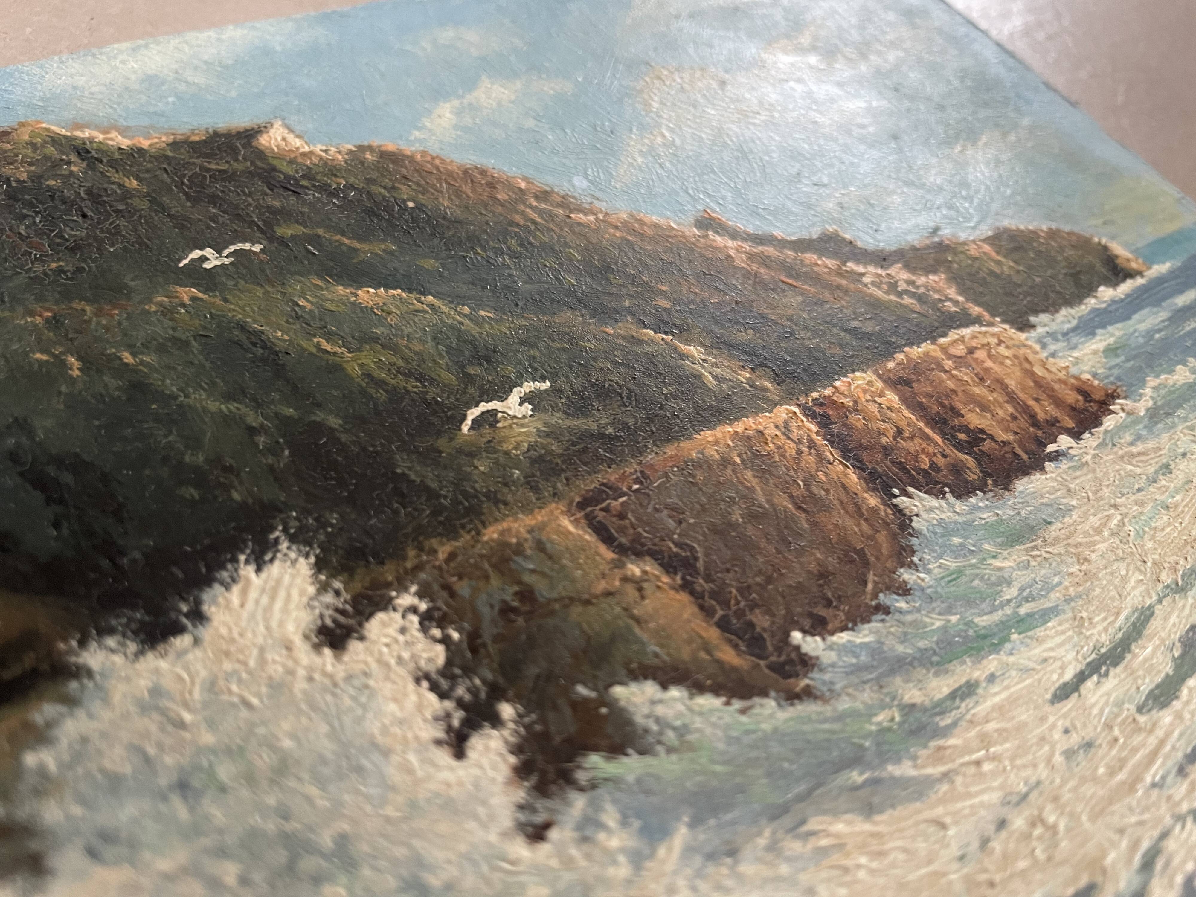 Oil on panel signed M. Beraud