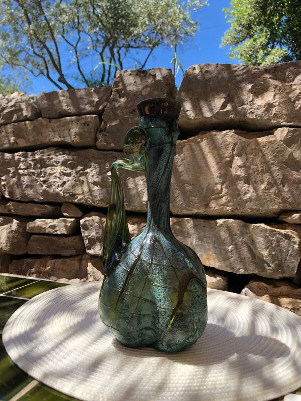 Soliflore  art deco soufflée main