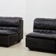 Carlo Bartoli Leather Sofa Bogo Series for Rossi di Albizzate Italy 1970s