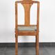 Set of 4 Art Deco chairs in carved wood.