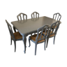 Table et 6 chaises en merisier