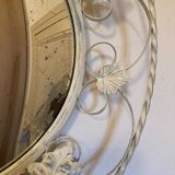 Miroir convexe en fer forgé, Angleterre, années 1950