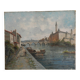 Tableau XIXème peinture à l'huile sur toile