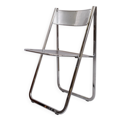 Chaise pliante Arrben chrome années 1970 Italie