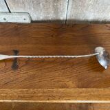 Old Punch Ladle Goldsmith Cailar Bayard Metal Silver Twisted Handle #B341