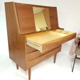 Commode secrétaire danoise en teck Chatol
