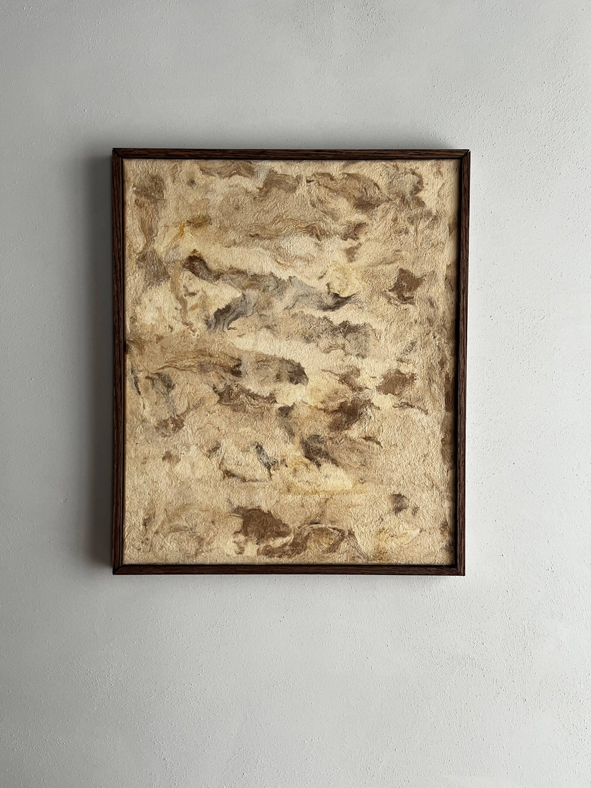 Artwork made of bark paper