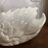 Vintage ceramic swan pot cover