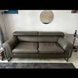 Italian leather sofa by Gabrielle Ghetti for Gamma