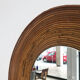 Italian rattan bamboo wall mirror, 1960s, 65 cm