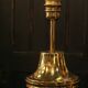 Pair of lamps in gilded brass