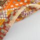 3x5 Orange & Green Small Size Vintage Kilim Rug, 102x141Cm