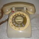 Old itt telephone from the 1960s/1970s with dial