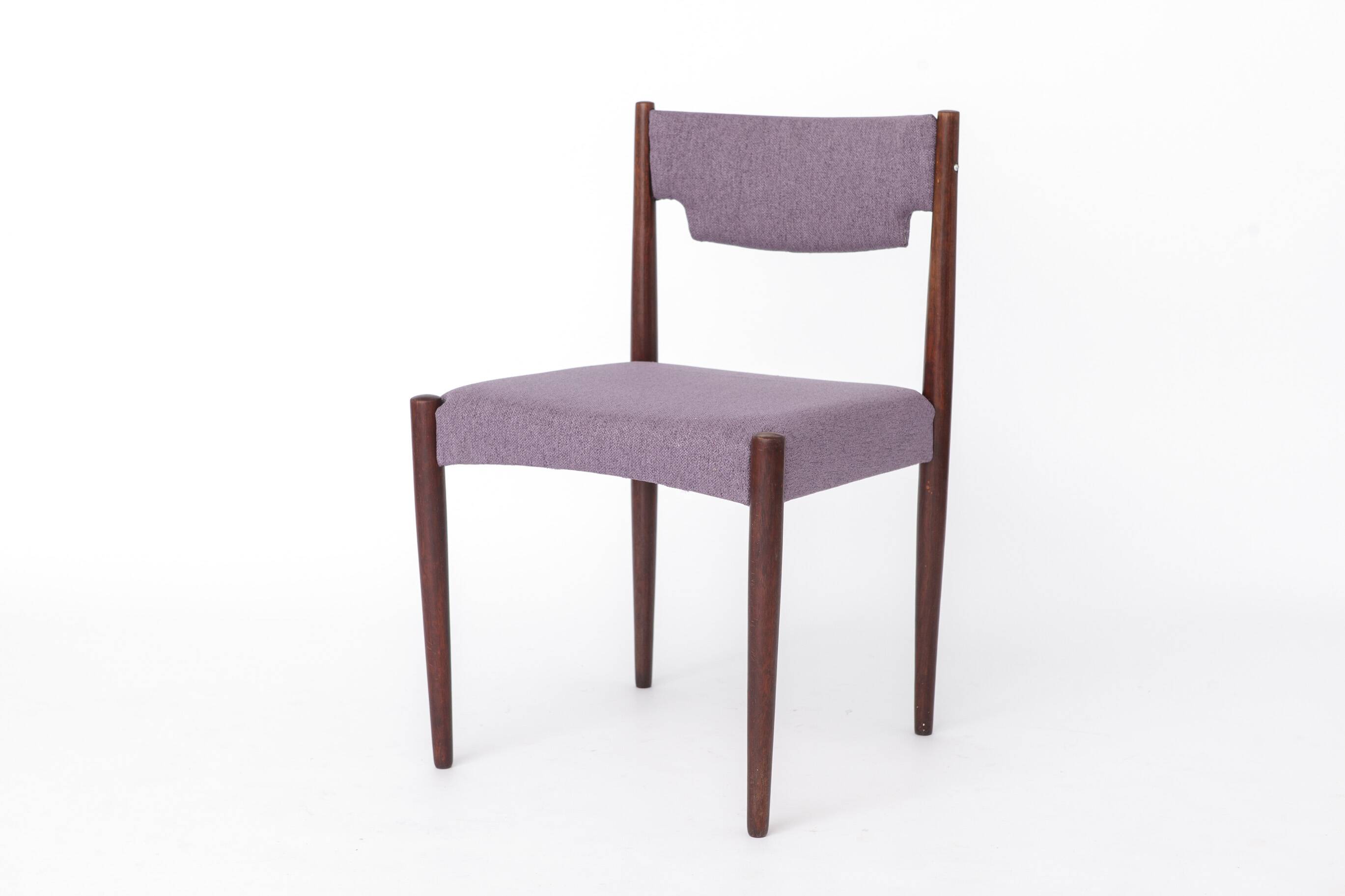 Chaises de salle à manger vintage par lot de 2, Allemagne années 1960, bois de hêtre teinté foncé