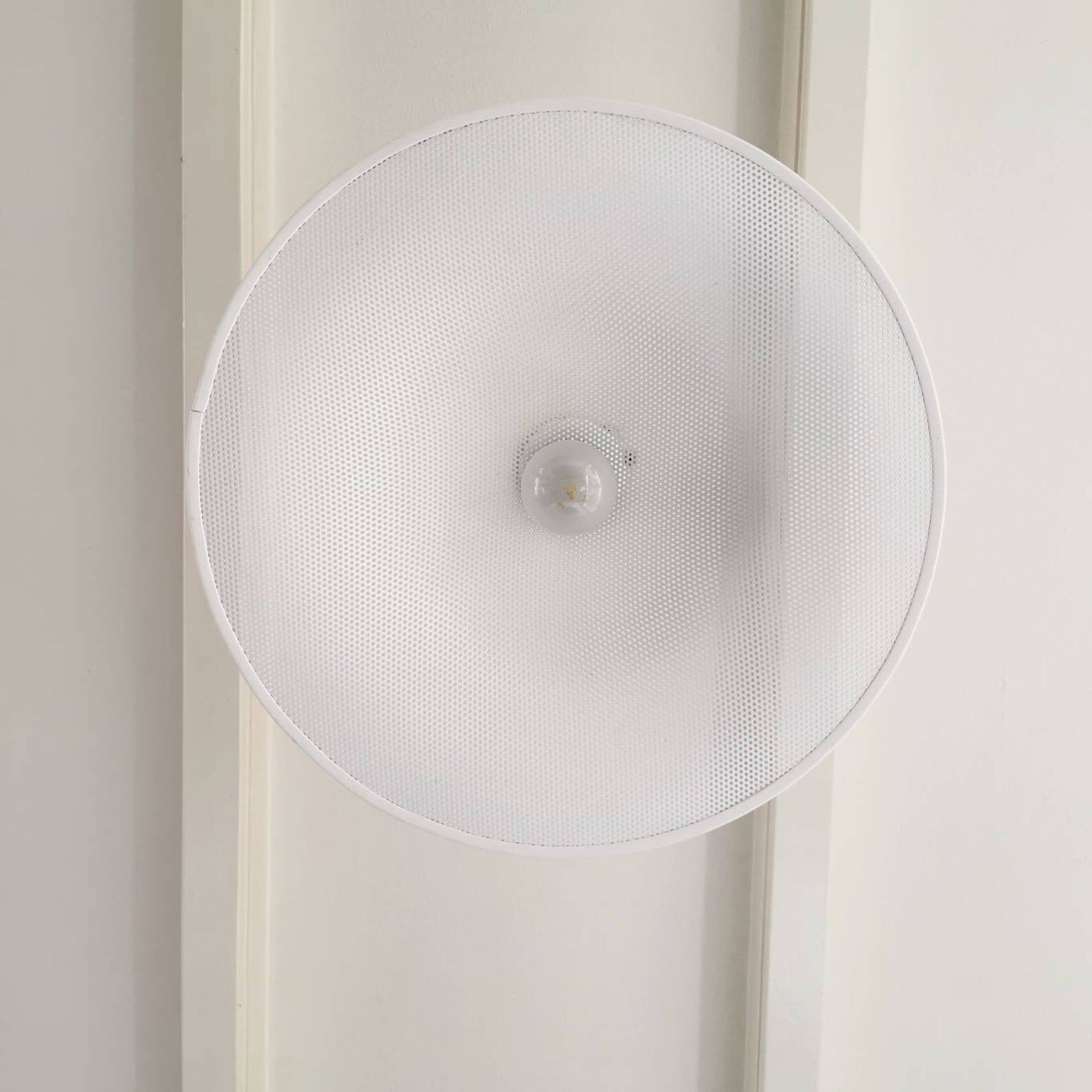 Vintage white metal suspension 1980