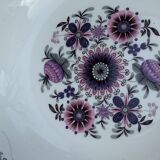 Paris porcelain salad bowl vintage floral motif 1970