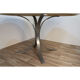 Vintage dining table in marble and steel 1970