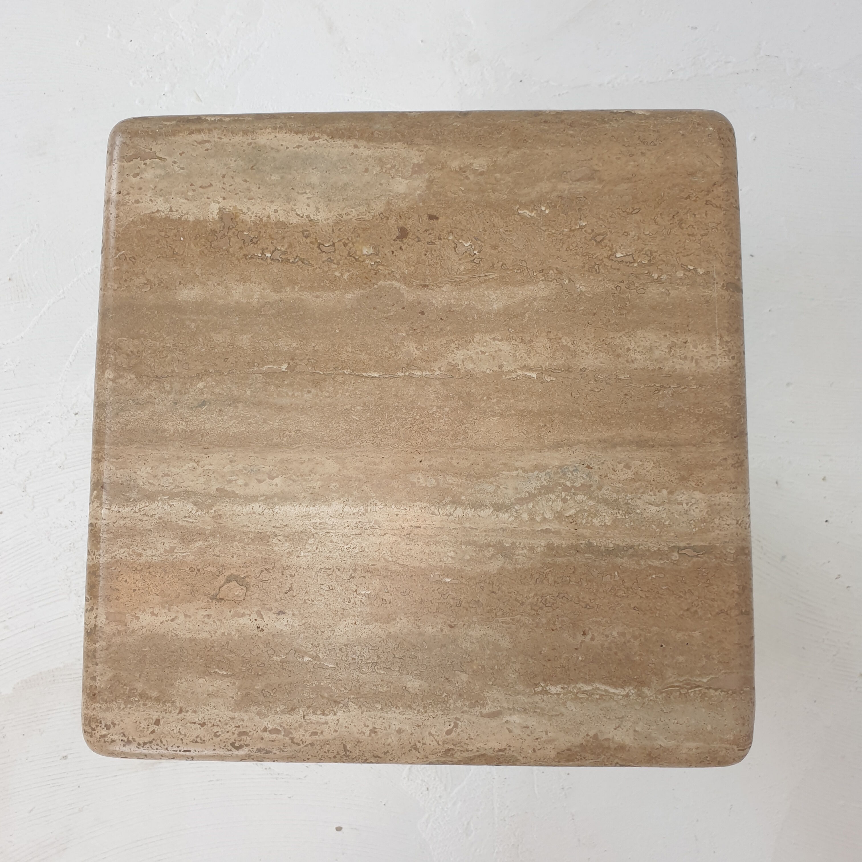 Set of 3 italian travertine coffee tables, 1980s