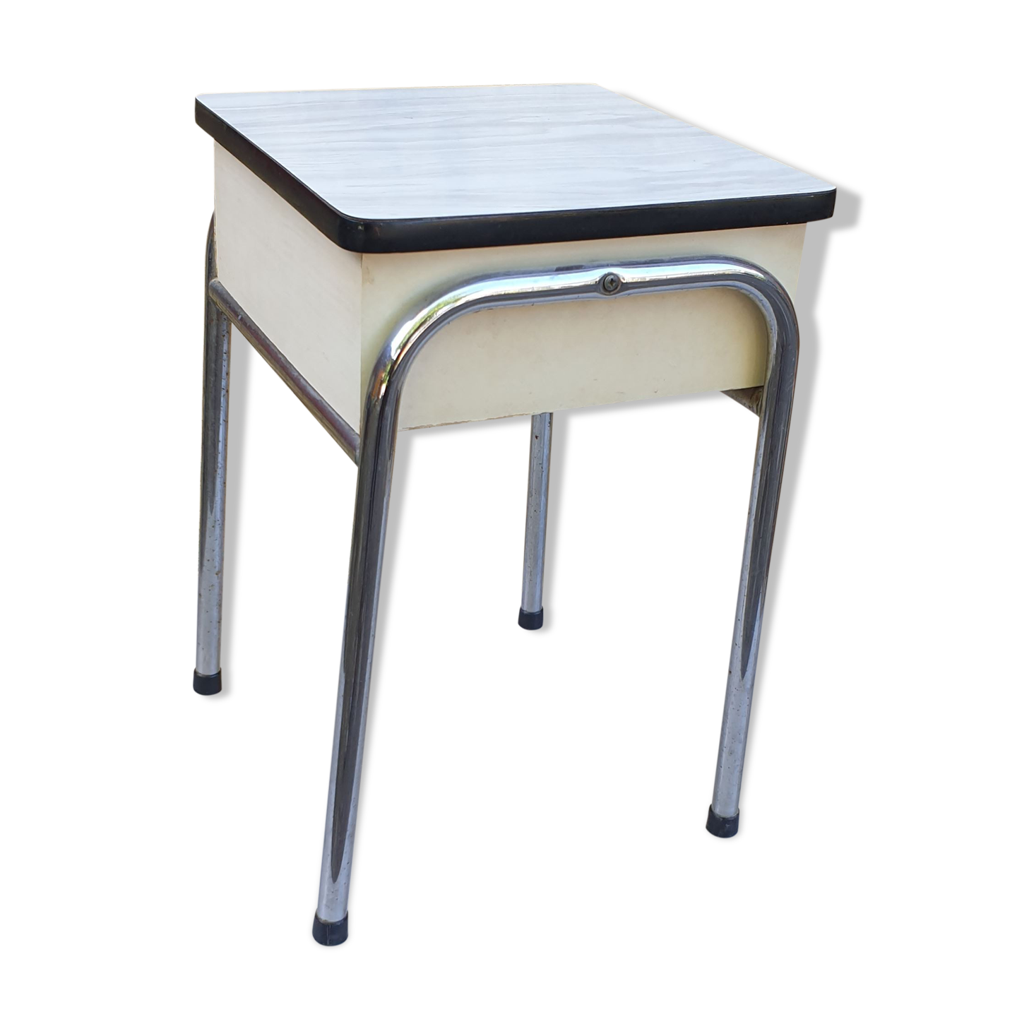 Stool chest formica vintage