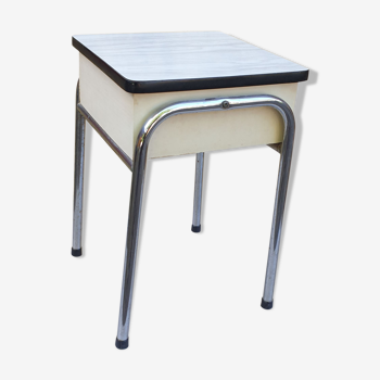 Tabouret coffre formica vintage