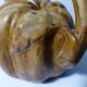 Pichet pomme en grès marron brun de denbac