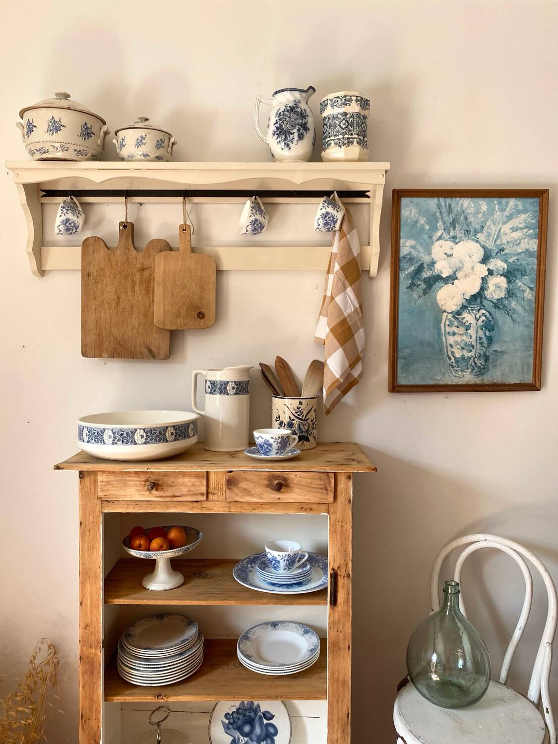 Earthenware fruit bowl, Terre de fer