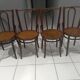 Suite de 4 chaises de bistrot vintage années 1960